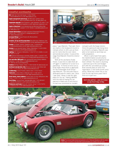 Complete Kit Car, May 2015 Complete Kit Car, May 2015