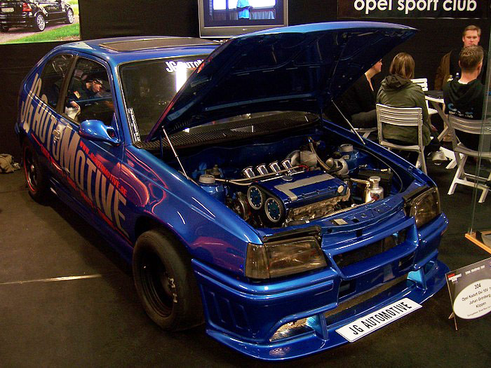 Johan's Opel Kadett GSi at Swedish Indoor Show